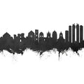 Naples Italy Skyline Black & White Mural Wallpaper - pure wallpaper artwork