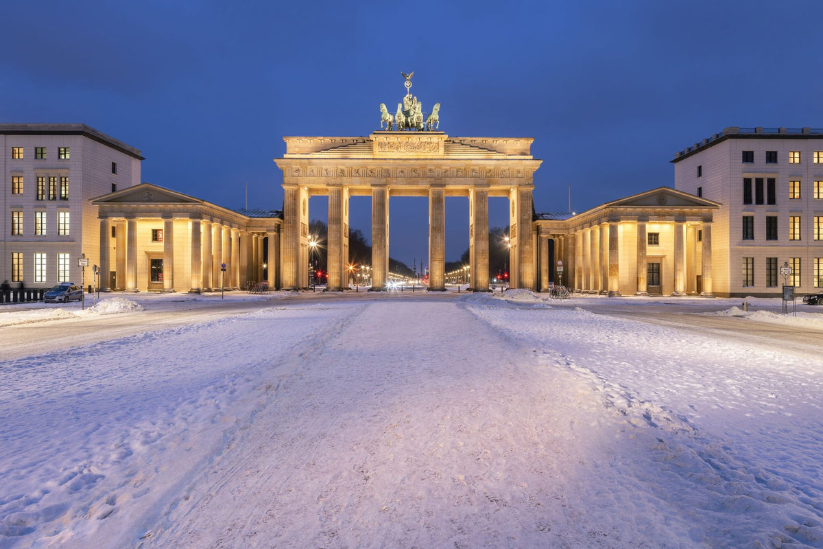 Snowy Brandenburger Tor Mural Wallpaper - pure wallpaper artwork