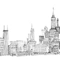 Skyline Chicago Mural Wallpaper - pure wallpaper artwork