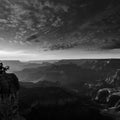 Grand Canyon Sunset BW Mural Wallpaper - pure wallpaper artwork