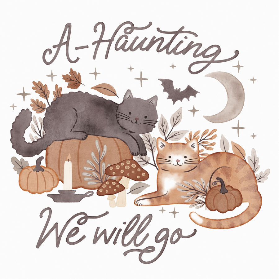 Pumpkins and Paws III Mural Wallpaper