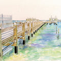 Pretty Pier Mural Wallpaper - pure wallpaper artwork