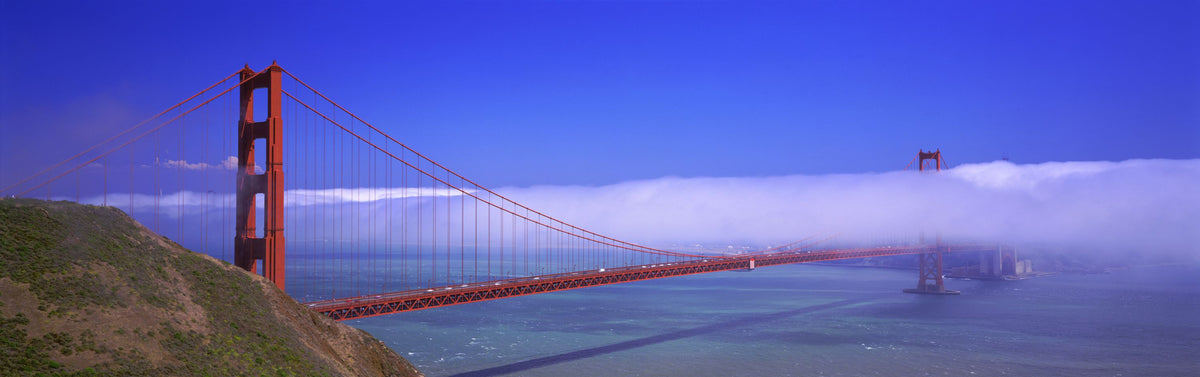 Foggy Golden Gate Mural Wallpaper - pure wallpaper artwork