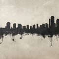 Wilmington Delaware Skyline Concrete Mural Wallpaper - pure wallpaper artwork