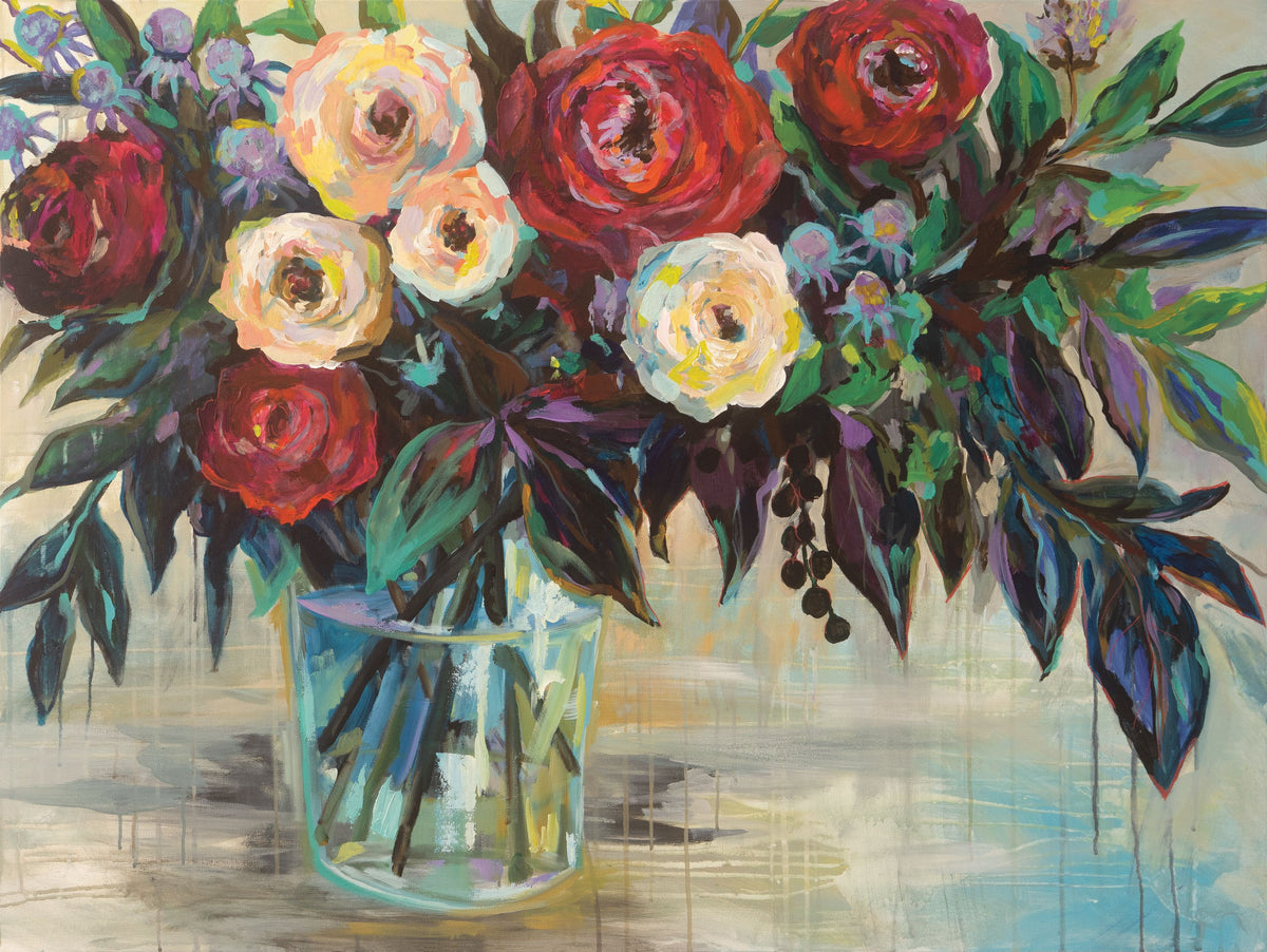 Winter Floral Mural Wallpaper - pure wallpaper artwork