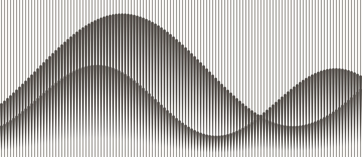 Wavelines Mural Wallpaper - pure wallpaper artwork