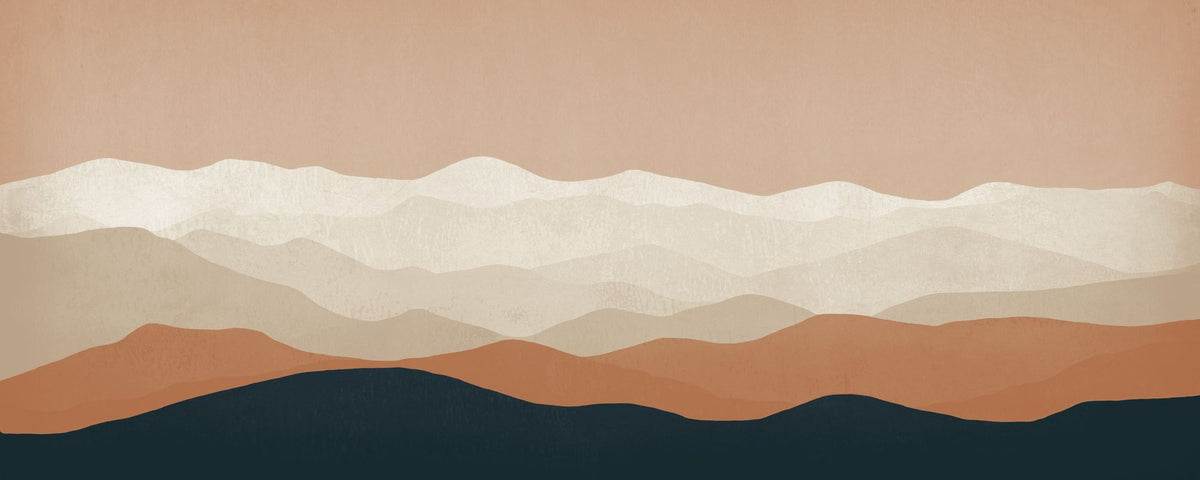 Mojave Mountains Mural Wallpaper - pure wallpaper artwork