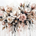 Spring Bouquet - Watercolor Flower Series Mural Wallpaper - pure wallpaper artwork