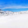 Alpine Serenity White Blue Mural Wallpaper - pure wallpaper artwork