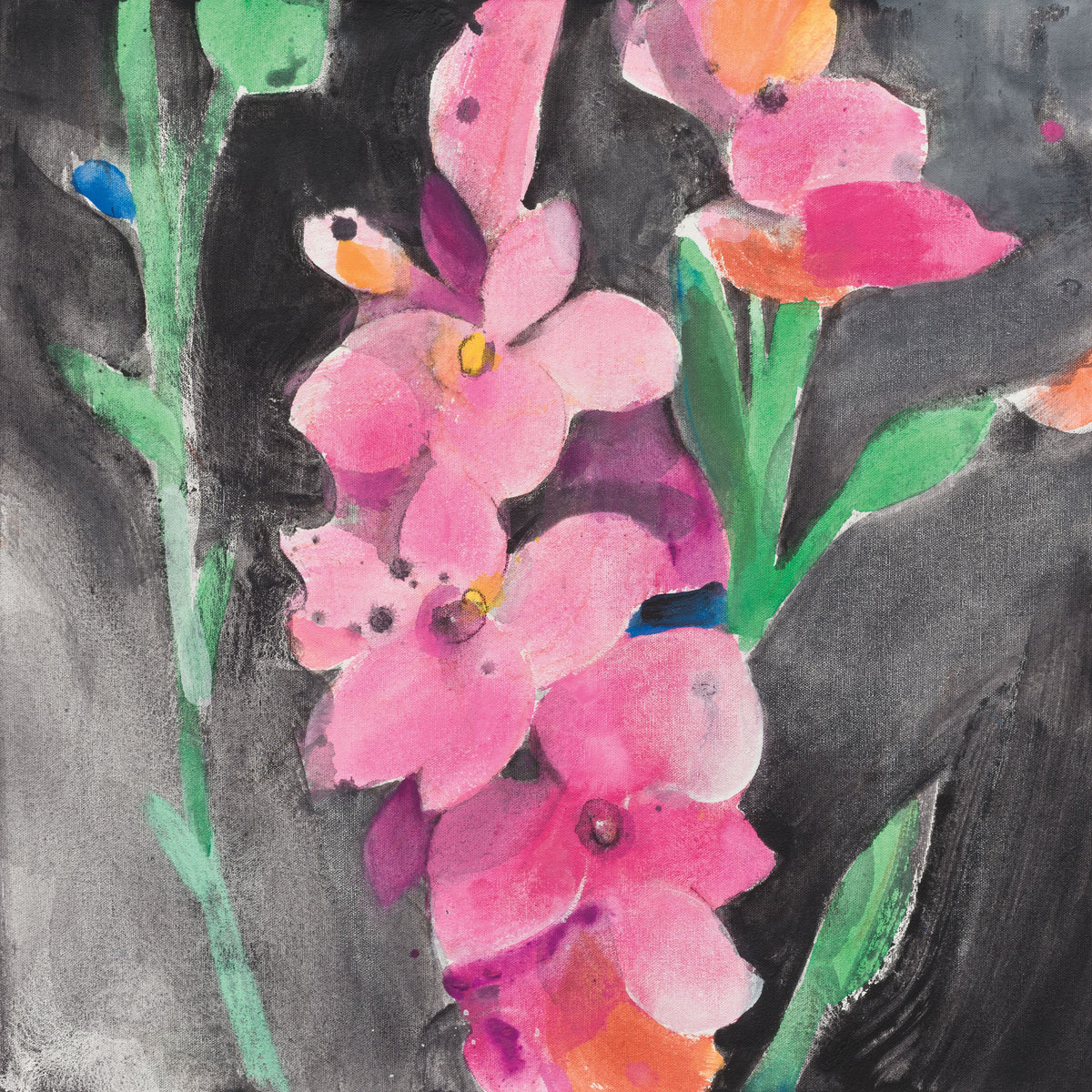 Midnight Blooms II Mural Wallpaper - pure wallpaper artwork