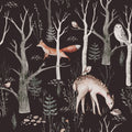 Night Woodland Mural Wallpaper - pure wallpaper artwork