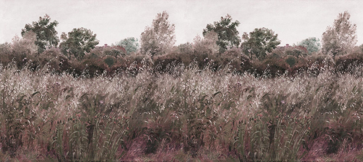 Meadow Whisper, Fall Red Mural Wallpaper - pure wallpaper artwork