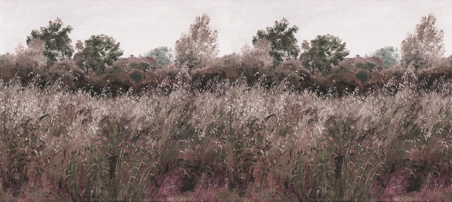 Meadow Whisper, Fall Red Mural Wallpaper