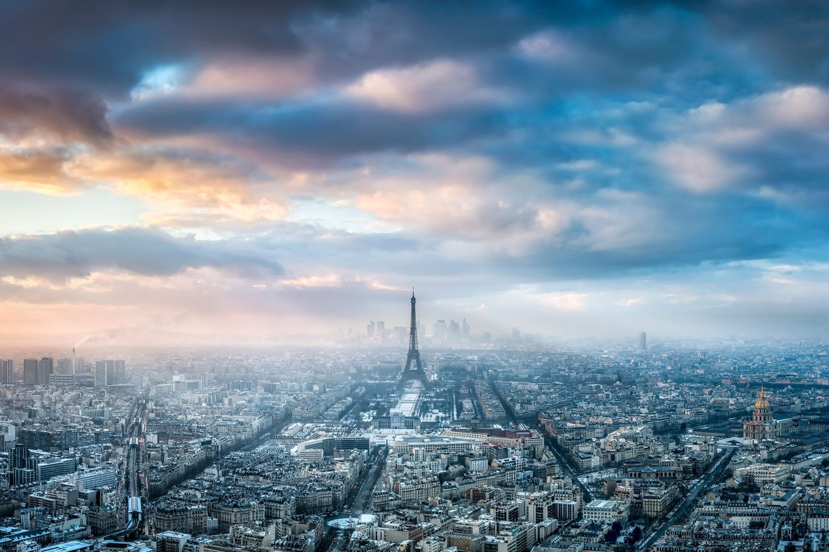 Paris in Winter Mural Wallpaper - pure wallpaper artwork