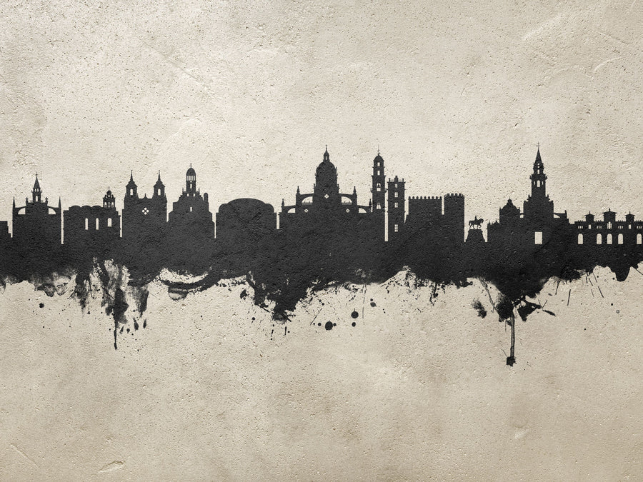 Jerez Spain Skyline Concrete Mural Wallpaper