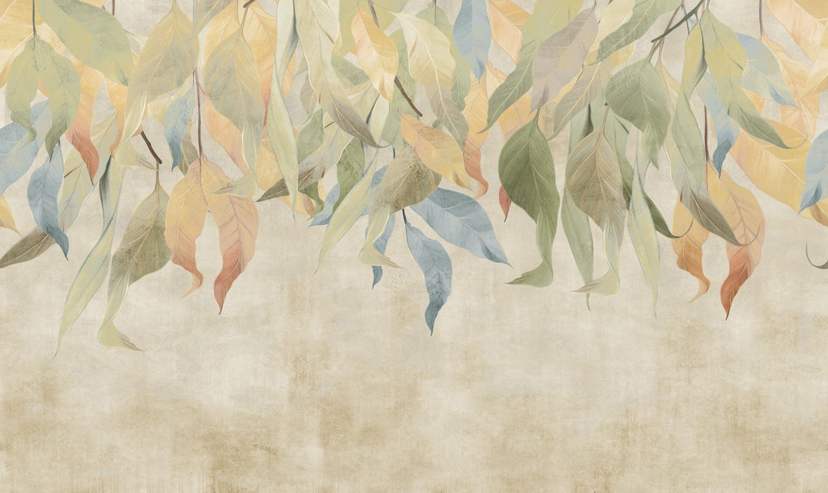 Under the Tree, Beige Mural Wallpaper - pure wallpaper artwork