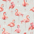 Flamingo Goals Gray Mural Wallpaper - pure wallpaper artwork