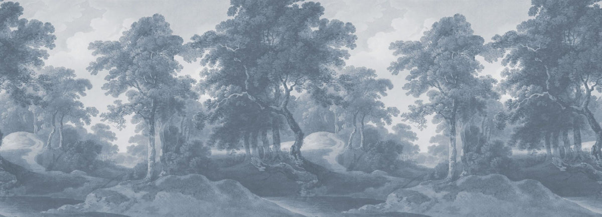 Historische Länder, Wasched Blue Wandbild-Tapete