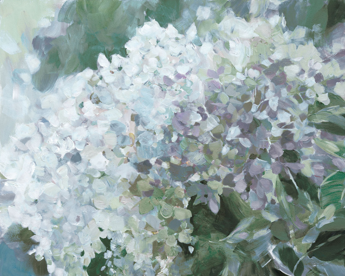 Subtle Shifts Hydrangea Mural Wallpaper - pure wallpaper artwork