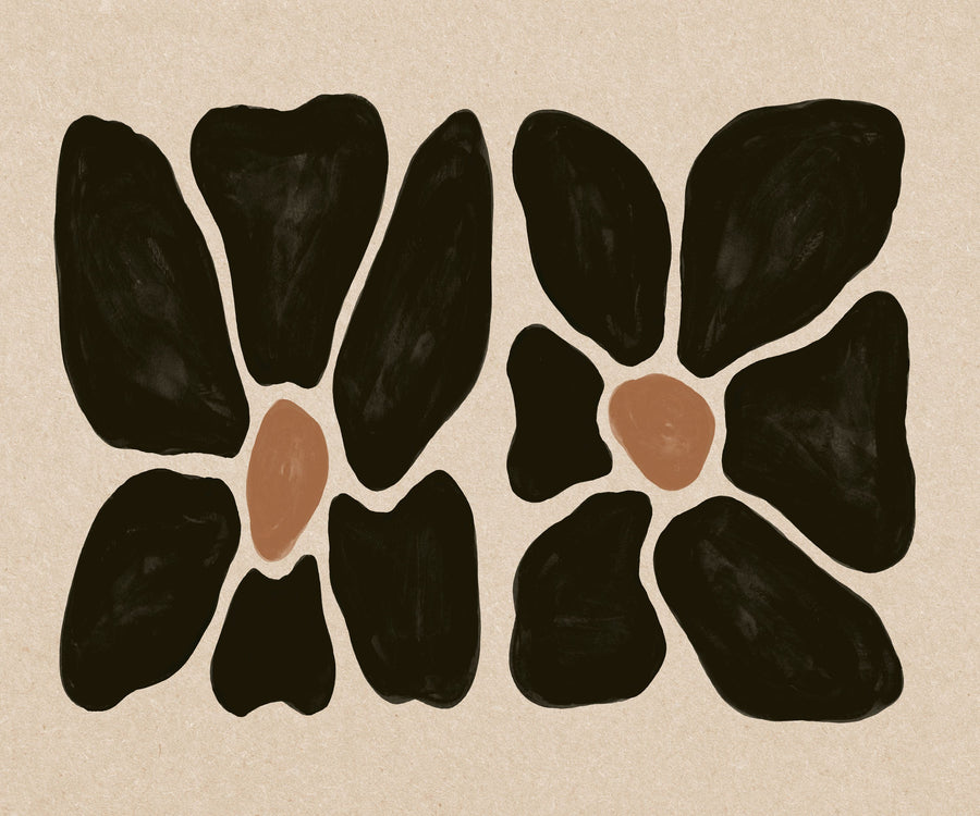 Mod Floral II Mural Wallpaper