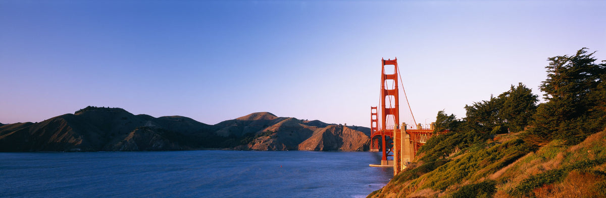 Golden Gate From a Distance Mural Wallpaper - pure wallpaper artwork