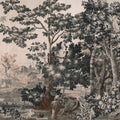 Enchanted Grove Tapestry, Teal Mural Wallpaper - pure wallpaper artwork