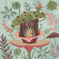 Floralscape Fairies IV Mural Wallpaper - pure wallpaper artwork