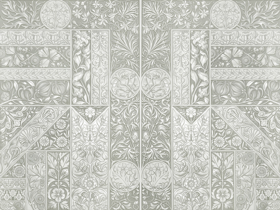 Flower Collection, Sage Mural Wallpaper