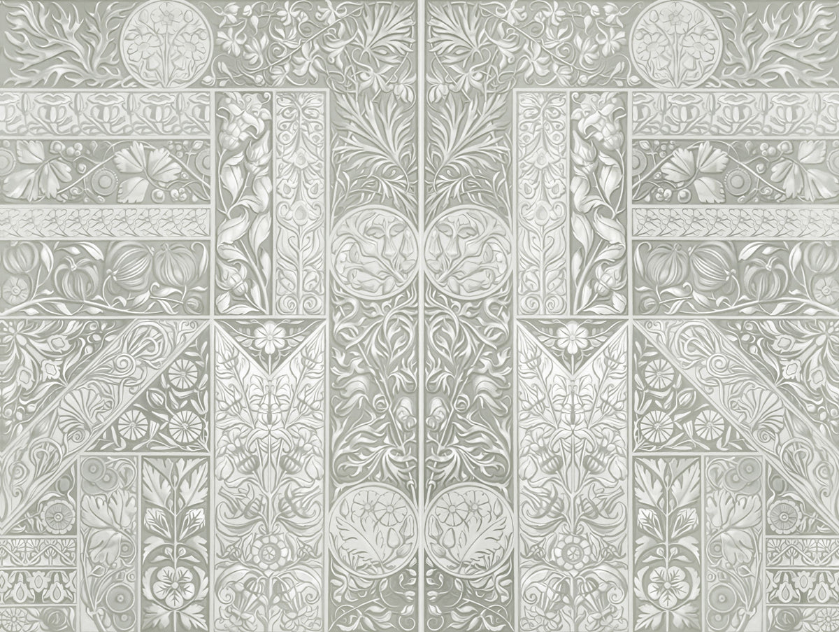 Flower Collection, Sage Mural Wallpaper - pure wallpaper artwork