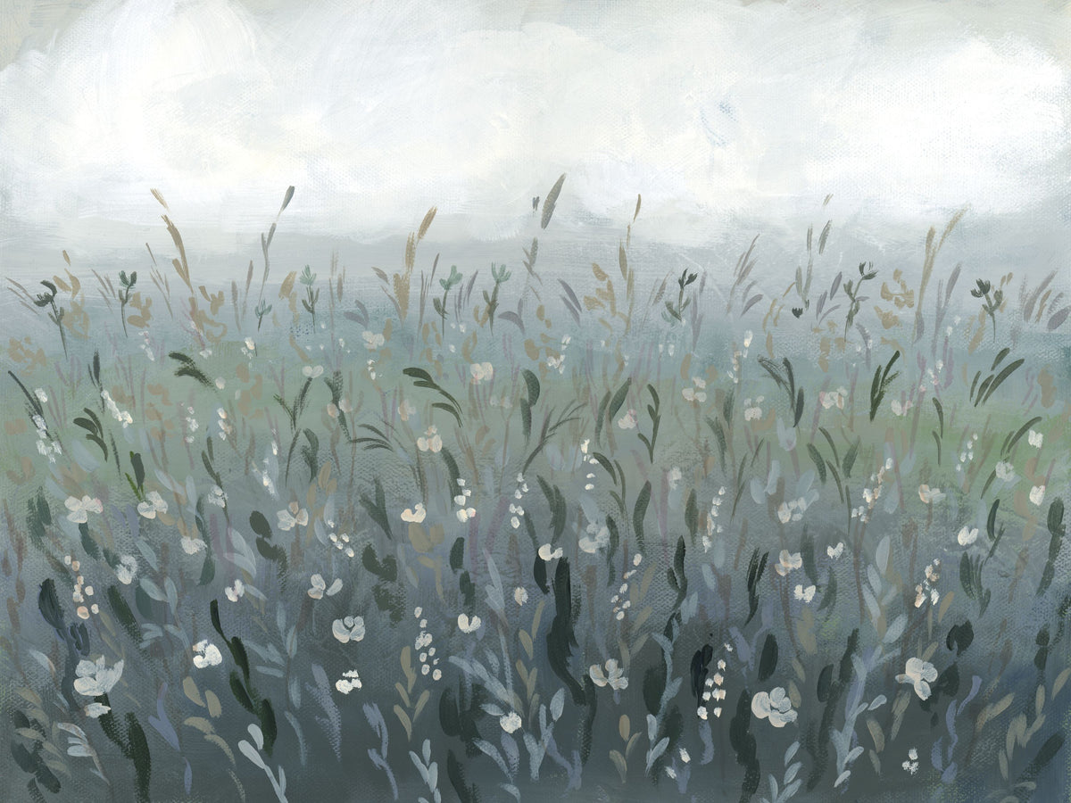 Misty Meadow Mural Wallpaper - pure wallpaper artwork