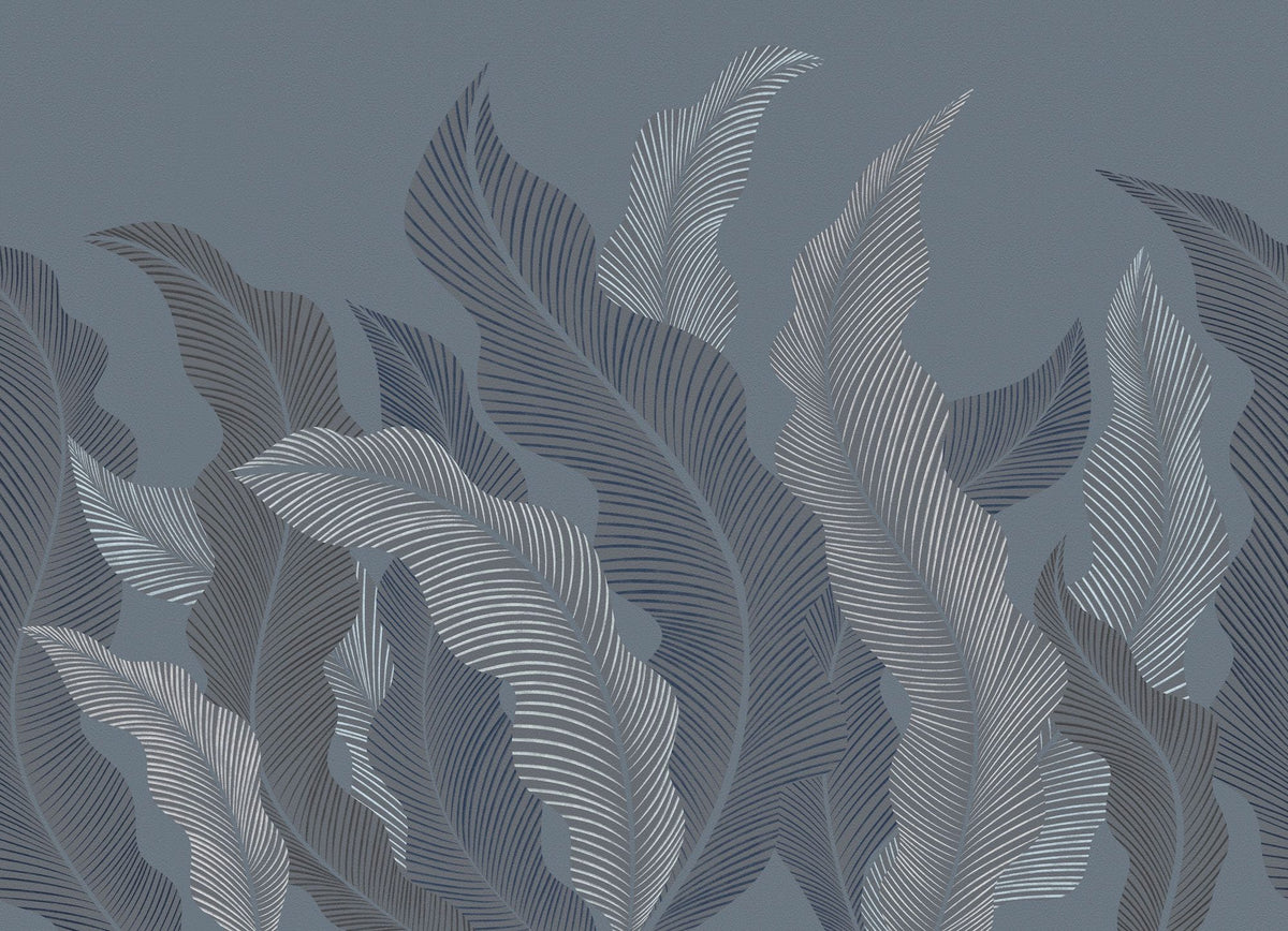 Foliage Flow, Cloudy Sky Mural Wallpaper - pure wallpaper artwork