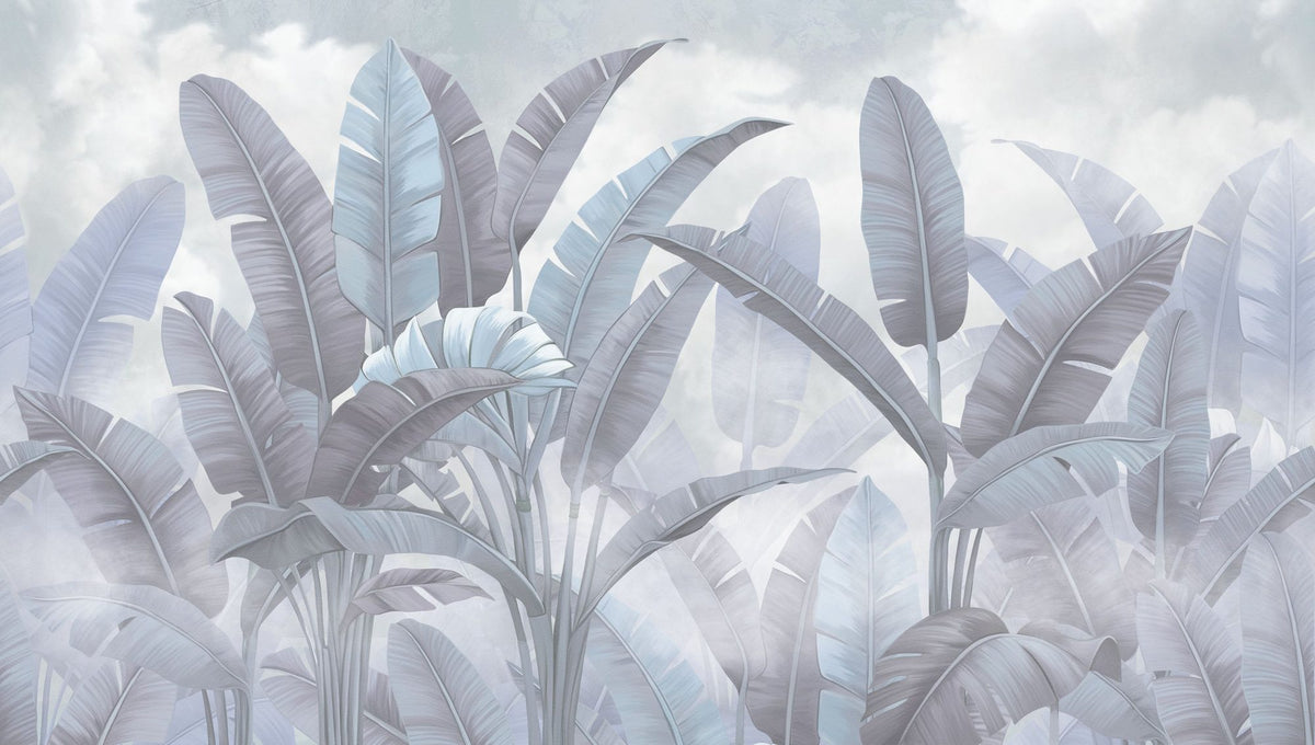 Banana Palms, Stone Mural Wallpaper - pure wallpaper artwork