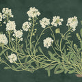 Vintage Flowers on Green Mural Wallpaper - pure wallpaper artwork