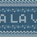 Coastal Cross Stitch II Mural Wallpaper - pure wallpaper artwork