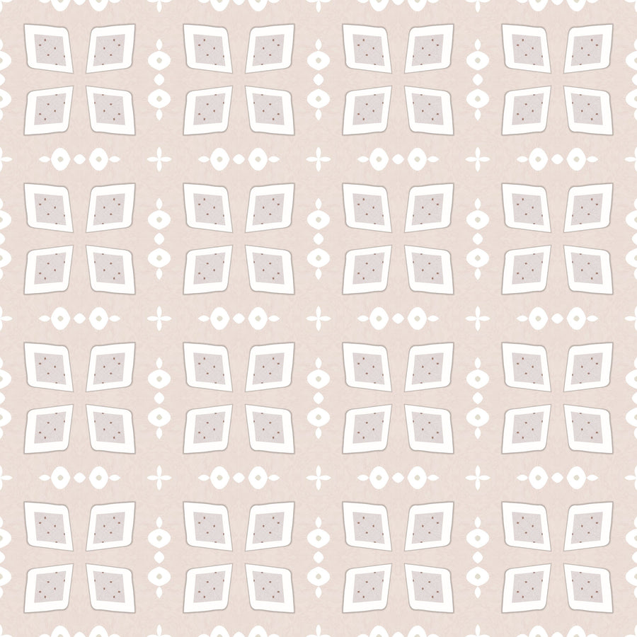 Zelij Cute Squares Mural Wallpaper