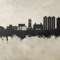 Scunthorpe England Skyline Concrete Mural Wallpaper - pure wallpaper artwork