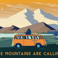 The Mountains Are Calling Mural Wallpaper - pure wallpaper artwork