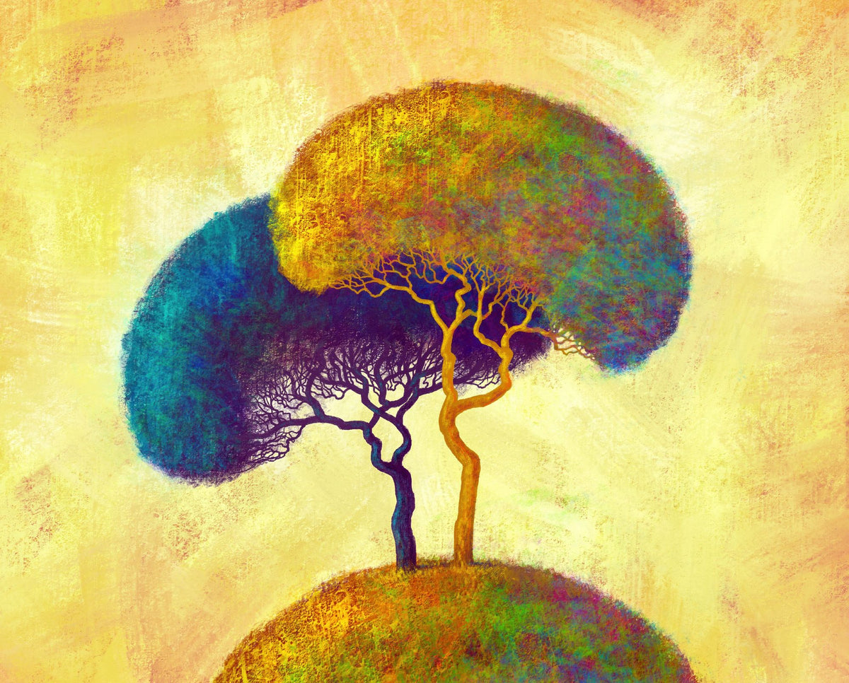 Intertwined Trees Mural Wallpaper - pure wallpaper artwork