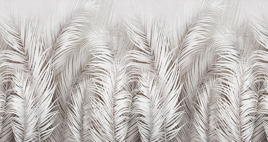 Palm Leaf Wallpaper Mural – Tropical Wall Mural – Palm Leaves printable artwork