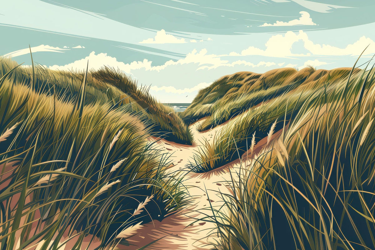Travel Devon Dunes Mural Wallpaper - pure wallpaper artwork