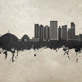 Tacoma Washington Skyline Concrete Mural Wallpaper - pure wallpaper artwork