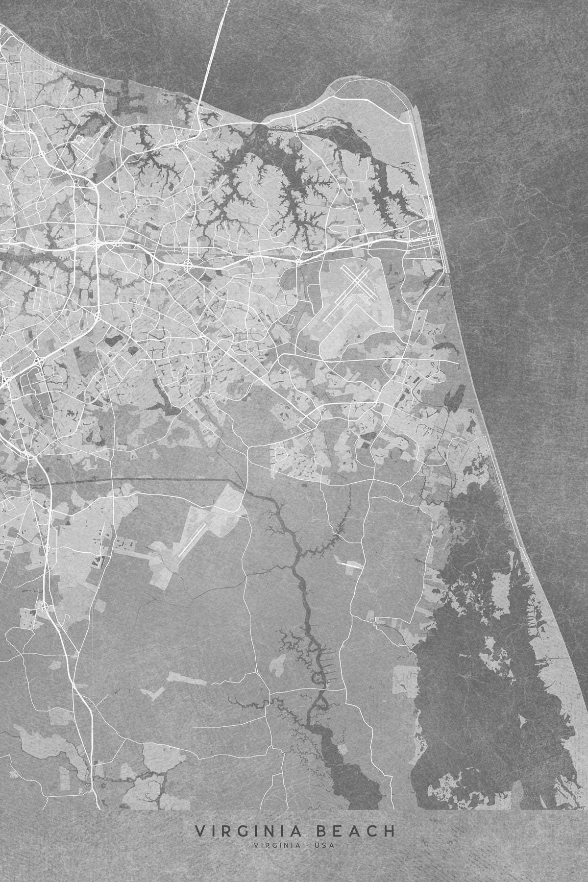 Virginia Beach Grey Mural Wallpaper - pure wallpaper artwork