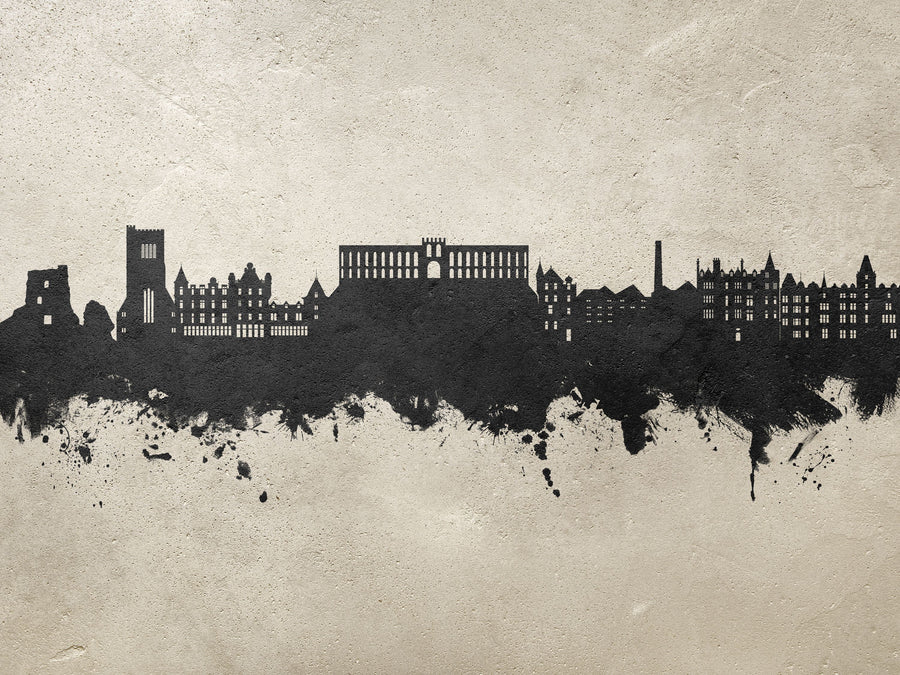 Oban Scotland Skyline Concrete Mural Wallpaper