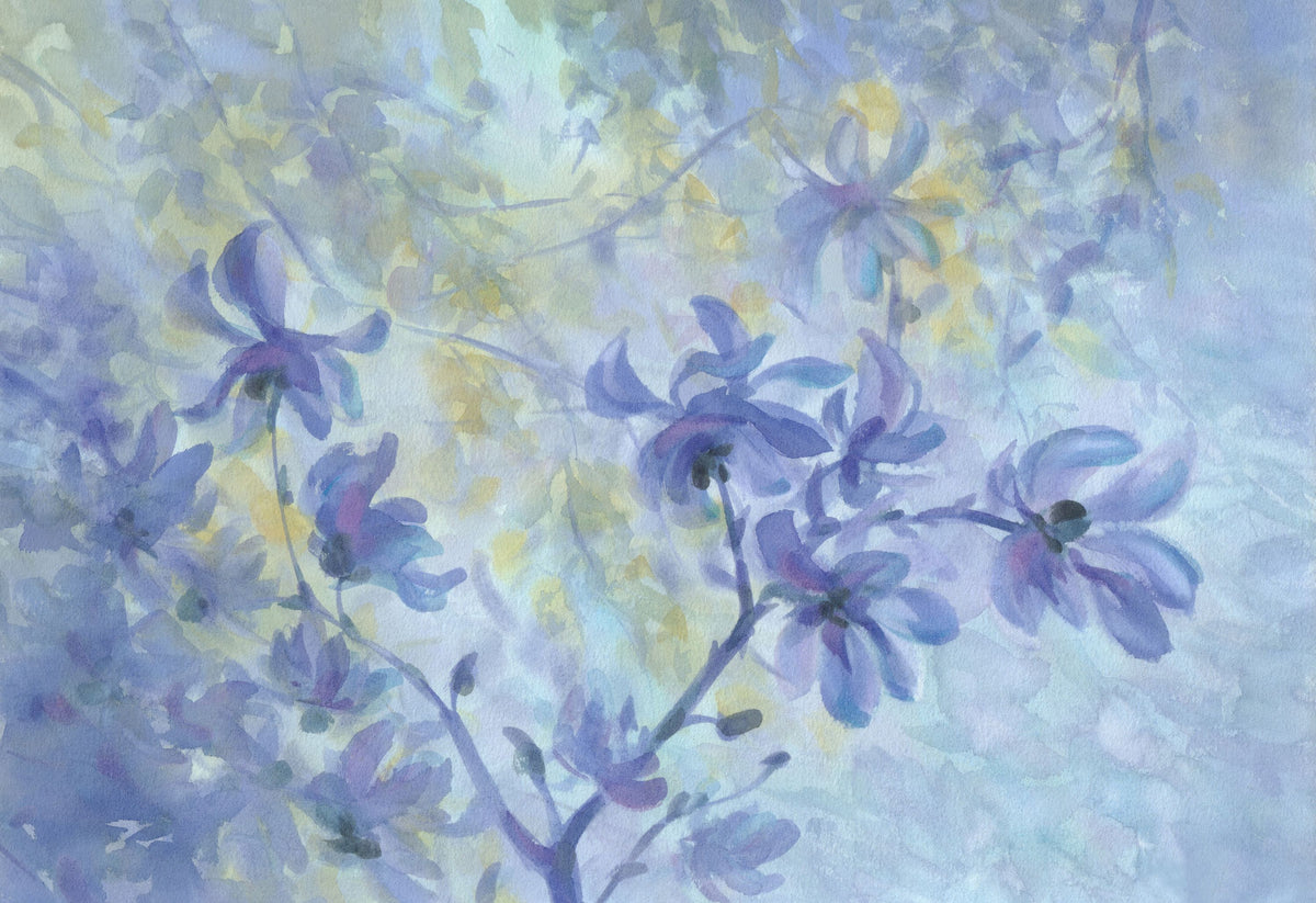 Lavender Mist Mural Wallpaper - pure wallpaper artwork