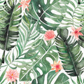 Paradise Foliage Mural Wallpaper - pure wallpaper artwork