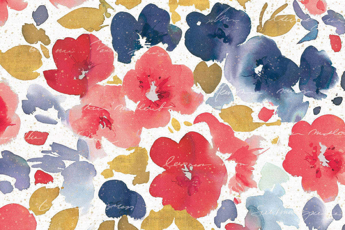 Floral Flow I Mural Wallpaper - pure wallpaper artwork