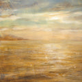 Serene Sea II Gold Mural Wallpaper - pure wallpaper artwork