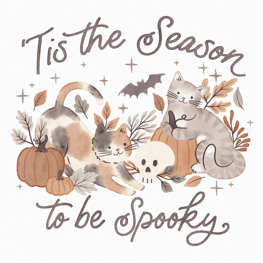 Pumpkins and Paws II Mural Wallpaper