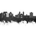 St John's Canada Skyline Black & White Mural Wallpaper - pure wallpaper artwork