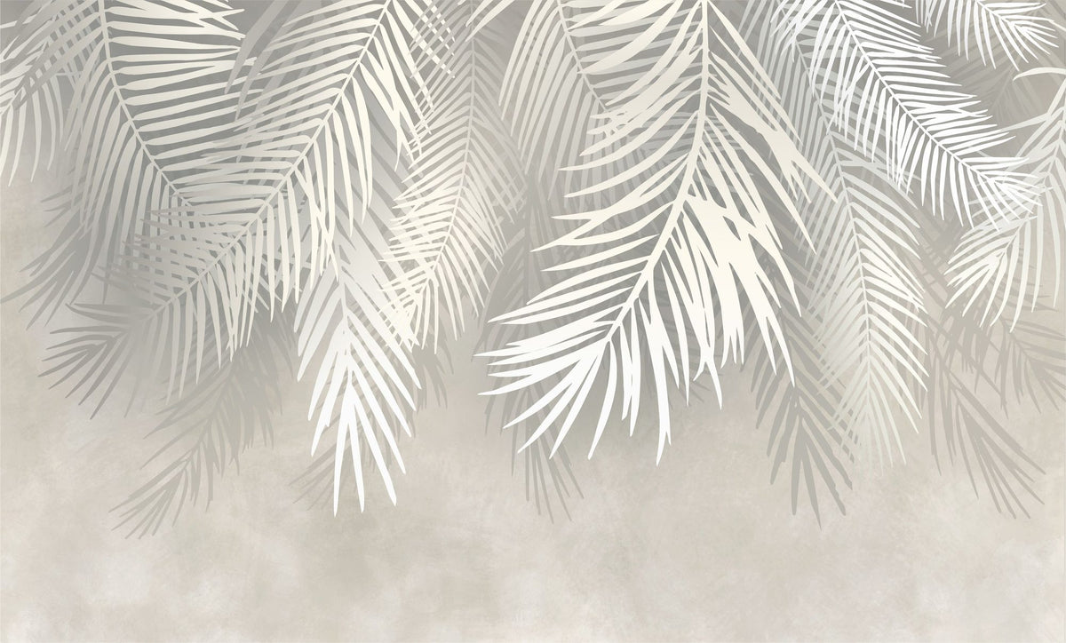 Snow Palms Mural Wallpaper - pure wallpaper artwork